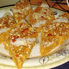 A picture of Sooji or Besan ka Halwa.