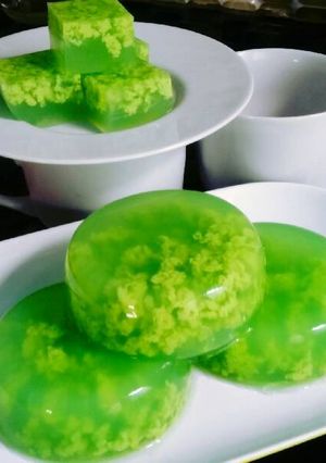 Foto resep Puding Lumut Pandan