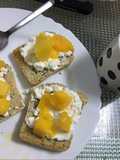 Tostadas súper sanas con mango