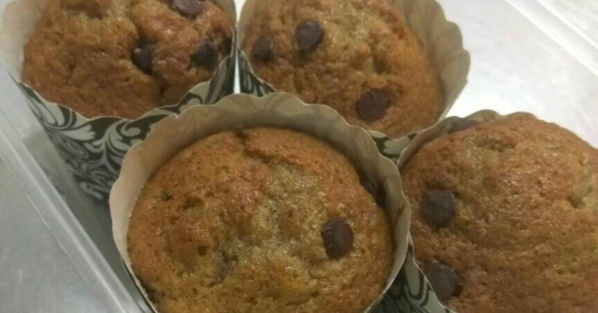 Resep Banana Choco Chip Cupcake Oleh Andriette Lakshmi - Cookpad