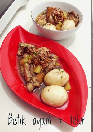 Foto resep Bistik ayam+telur