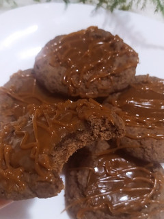 Una foto de Pepas De Chocolate Y Dulce De Leche
