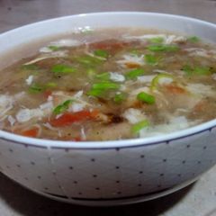 A picture of Hot n sour soup.