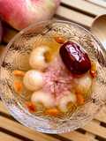 🌱 Longan and Red Date Sweet Soup with Salted Cherry Blossoms