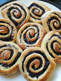 Csokoládé pudingos csiga (tej- és tojásmentes) recept fotója