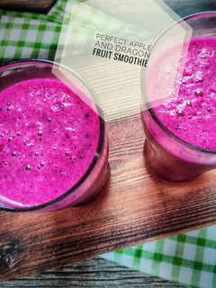 Foto resep Perfect Apple and Dragon Fruit Smoothie
