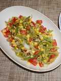 Ensalada de porotos verdes con choclo