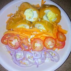 A picture of Alale with egg.