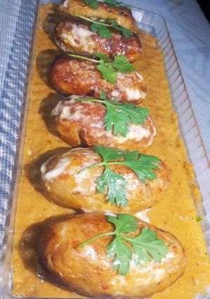 A picture of Mayou beef Kashmiri kabab.