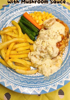 Foto resep Chicken Steak with Mushroom Sauce