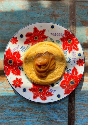 Una foto de Flan de dulce de leche express 🍮