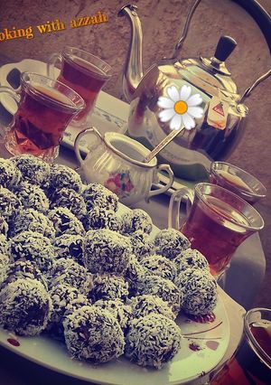 صورة لوصفة كرات بسكوت الشوكولاتة