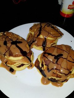 Una foto de Panqueques americanos o hot cakes
