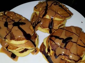 Una foto de Panqueques americanos o hot cakes