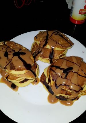 Una foto de Panqueques americanos o hot cakes