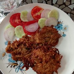 A picture of Potato chapli kabab.