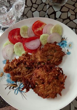A picture of Potato chapli kabab.
