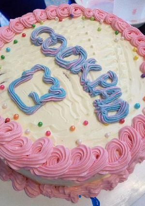 A picture of Victorian sponge cake.