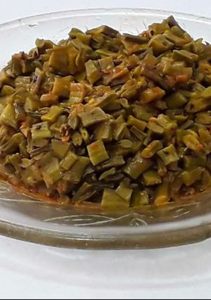 A picture of Culster beans with aachar masala.