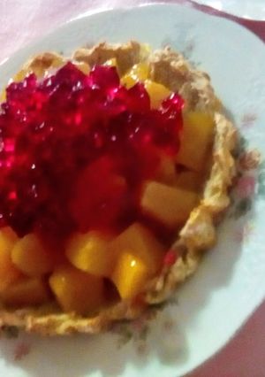 Una foto de Tartaletas frutales con duraznos en trozos 🍑(⁠◍⁠•⁠ᴗ⁠•⁠◍⁠)⁠❤