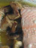 Salmón al horno con champis