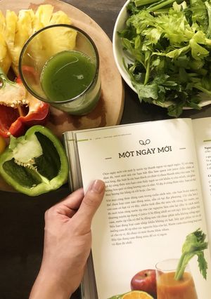 Hình của món Nước ép Cần Tây + Thơm + Ớt Chuông.