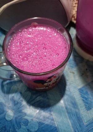 Foto resep Jus buah naga with yogurt
