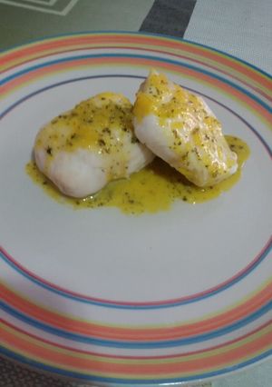 Foto principal de Merluza con salsa bercy con thermomix