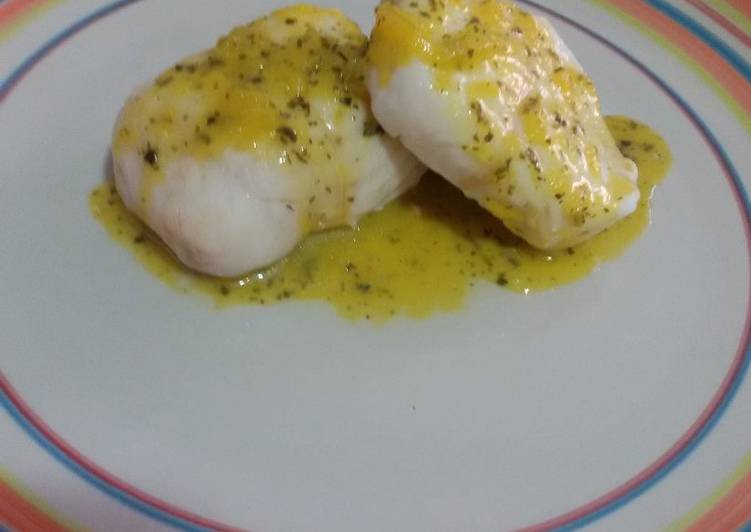 Merluza con salsa bercy con thermomix