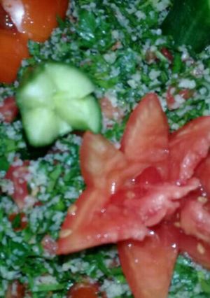 صورة لوصفة تبولة على طريقتي