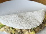Tapioca com Ovo, Cogumelos e Abacate