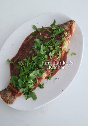 A picture of Fish in Tamarind Sauce.