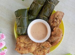 Foto resep Lontong Gorengan Sambal Kacang