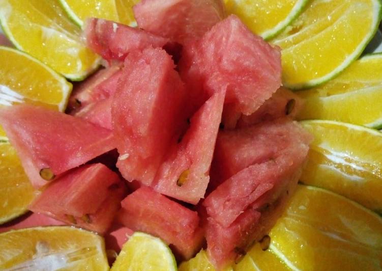 Orange and water melon