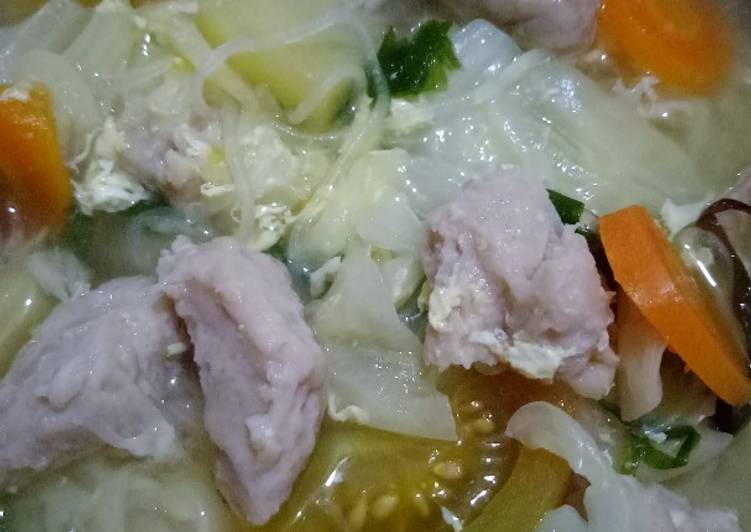 Bagaimana meracik Sup bakso ikan bandeng, Enak
