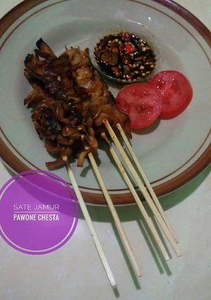 Foto resep Sate jamur simpel