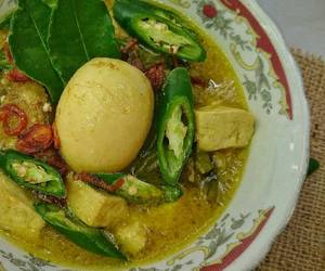 Resep Mudah Kari tahu tempe terong dan telur Ala Warung Resep Mudah Kari tahu tempe terong dan telur Ala Warung