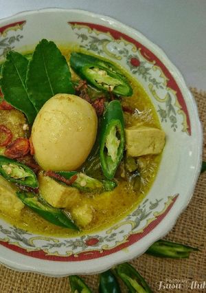 Foto resep Kari tahu tempe terong dan telur