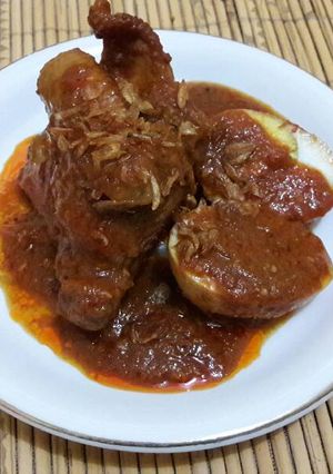 Foto resep Masak habang ayam telur