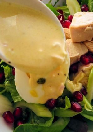 A picture of Creamy Honey Mustard Dressing.