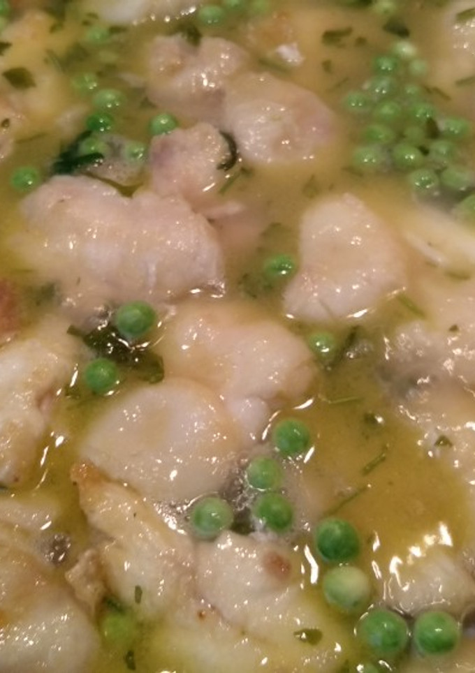 Una foto de Cocochas de bacalao en salsa verde