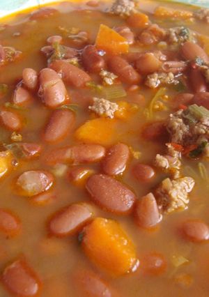 Una foto de Frijoles rojos con Carne