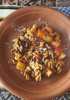 Una foto de Guiso de fideos con verduritas 😋