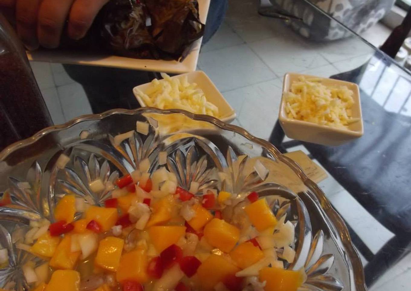 Pico de gallo con calabaza