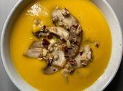 Une photo de velouté crème de coco