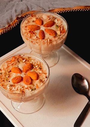 A picture of Almond Seviyan Kheer.
