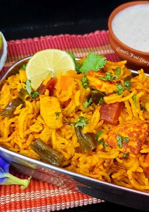 A picture of Paneer Masala Pulao.