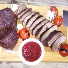 Baked beef steak A picture of Baked beef steak.