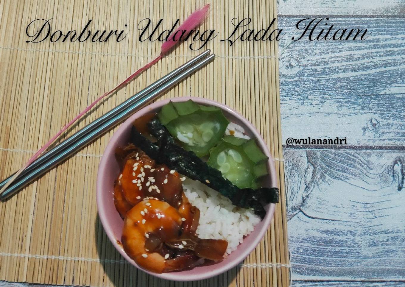 Donburi Udang Lada Hitam