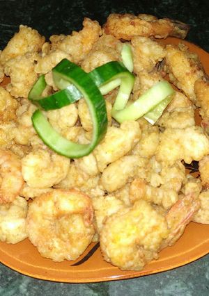 صورة لوصفة جمبرى مقلى 🍤🍤